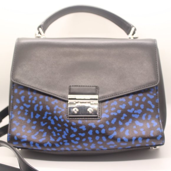 Michael Kors Handbags - Michael Kors Sloan Leopard Leather Satchel